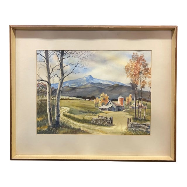 A Watercolor on Paper Painting by Henry Young (American, 20th Century) For Sale