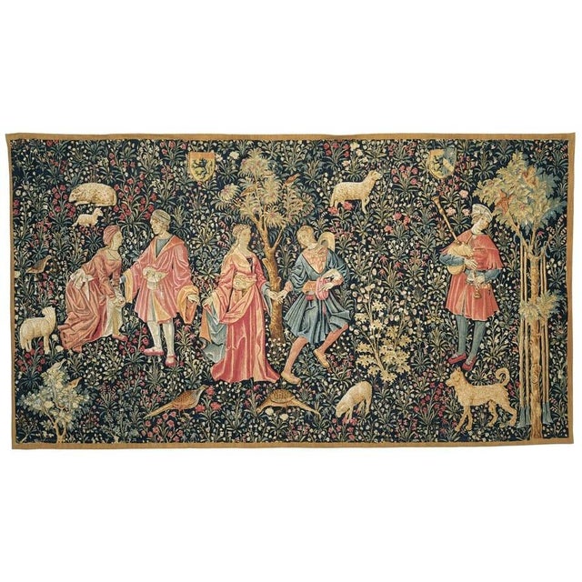 Woven at the beginning of the 16th Century, this tapestry was produced in the Loire Valley in France. It forms part of a...