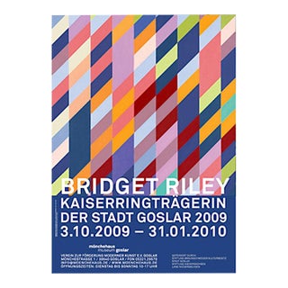 Bridget Riley Official Exhibition Poster For Sale