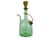 Vintage Hand Blown Italian Green Glass Wine Decanter Carafe With Ice Chamber Chiller and Stoppers For Sale - Image 4 of 10