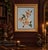 English Vintage Framed Floral Needlepoint Wall Art, Gold Frame For Sale - Image 3 of 4