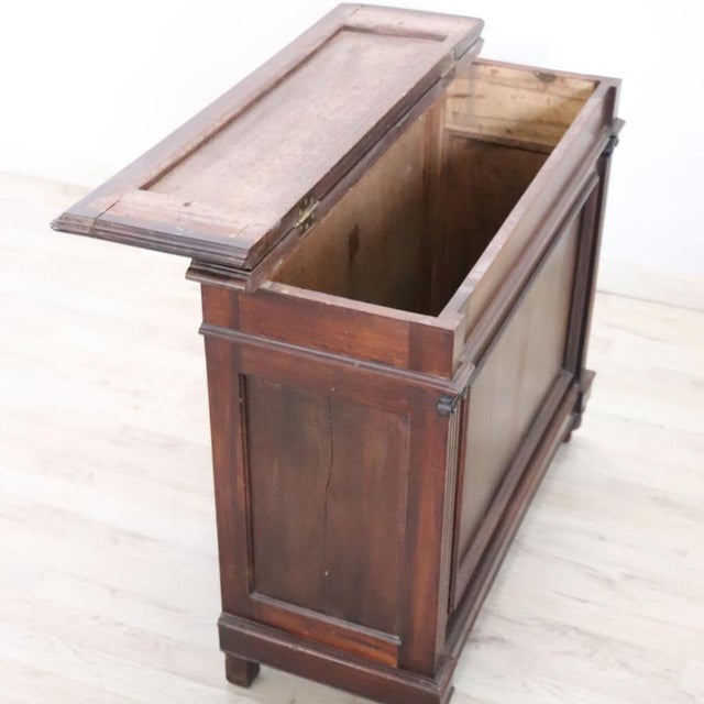 Antique Storage Buffet in Walnut, Firewood Holder, 19th Century For Sale - Image 3 of 10