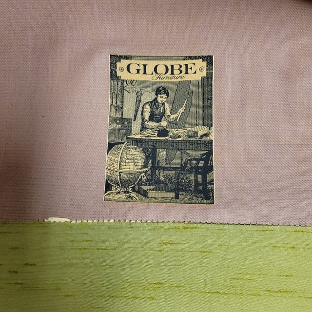 Pair of Vintage Wingback Chairs With Curved Arms by Globe Furniture For Sale In Raleigh - Image 6 of 6