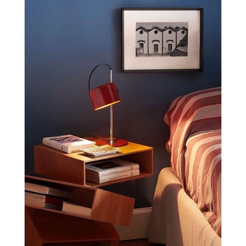 Black Mini Coupe Table Lamps by Joe Colombo for Oluce, Set of 2 For Sale - Image 8 of 9