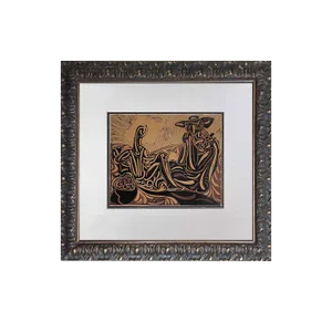 Pablo Picasso Linogravure Ltd Edition - "Les Vendangeurs ” W/Frame