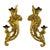18th Century Gilded Wood and Cornucopia Floral Carving Wall Lights, Set of 2 For Sale - Image 10 of 10