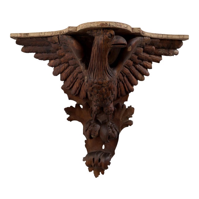 Antique 18th C American Eagle Corbel Sconce Bracket - 1 of 2 Available For Sale