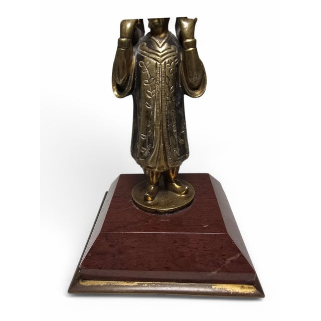 Small Chinese Clock, 1900s For Sale - Image 4 of 13