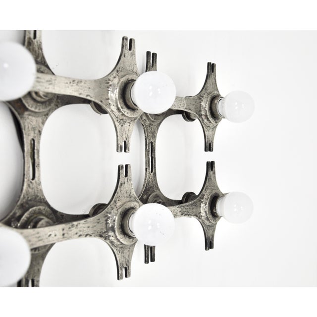 Gray Wall Lamp attributed to Fantoni, 1960s For Sale - Image 8 of 10