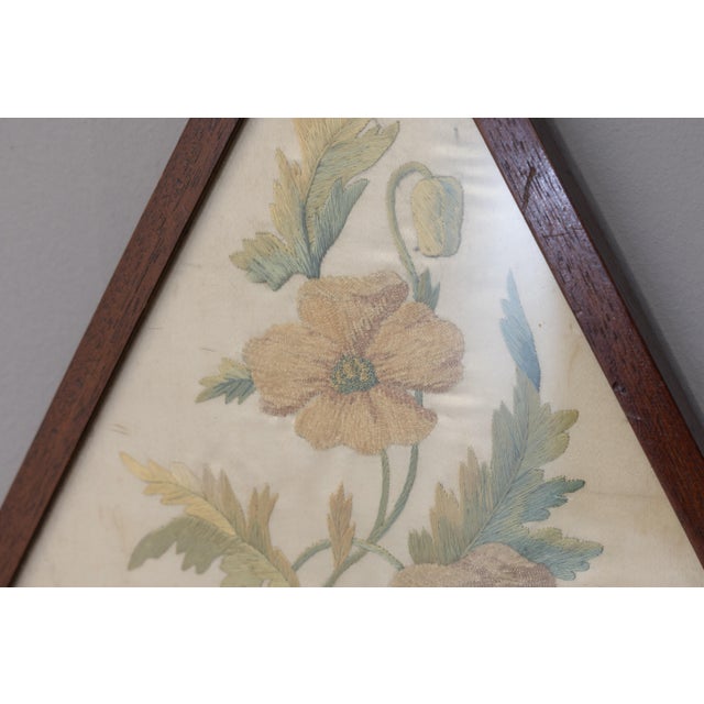 Embroidered Panels, 1900s, Set of 2 For Sale - Image 6 of 8