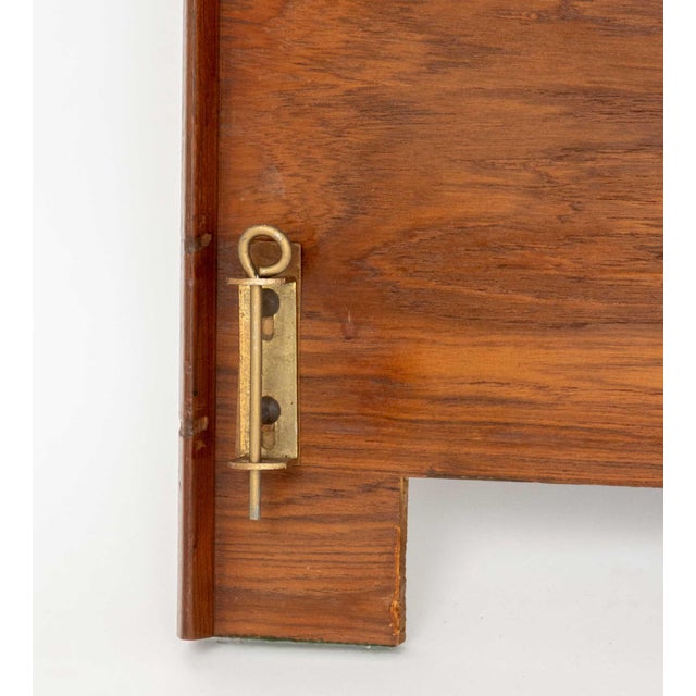 Danish Modern Teak King Size Headboard. 35.75" H x 78" W x 1.5" D. Provenance: A 200 West 57th Street Estate.