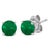 Encapsulate timeless elegance with these 14K White Gold stud earrings, each graced with a meticulously color-treated,...