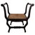 Black Mid-Century Italian Carved Wood and Woven Cord Rope Stool, 1960s For Sale - Image 8 of 8