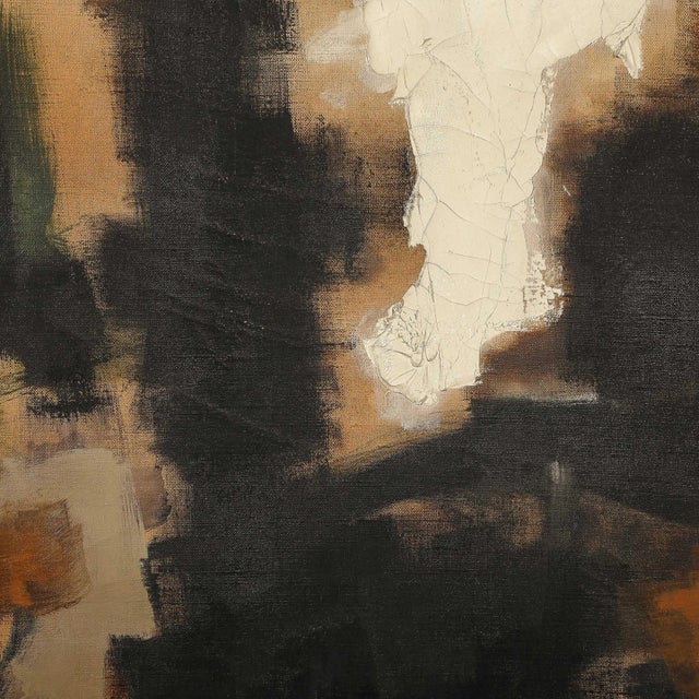 Modernist Untitled Color Field Oil Painting in Earth Tones by Herbert MacDonald For Sale In New York - Image 6 of 12