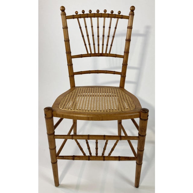 Faux Bamboo Accent Chair Chairish