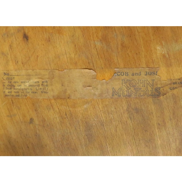 Brown Antique Jacob & Josef Kohn & Mundus Bentwood Side Chairs - a Pair For Sale - Image 8 of 10