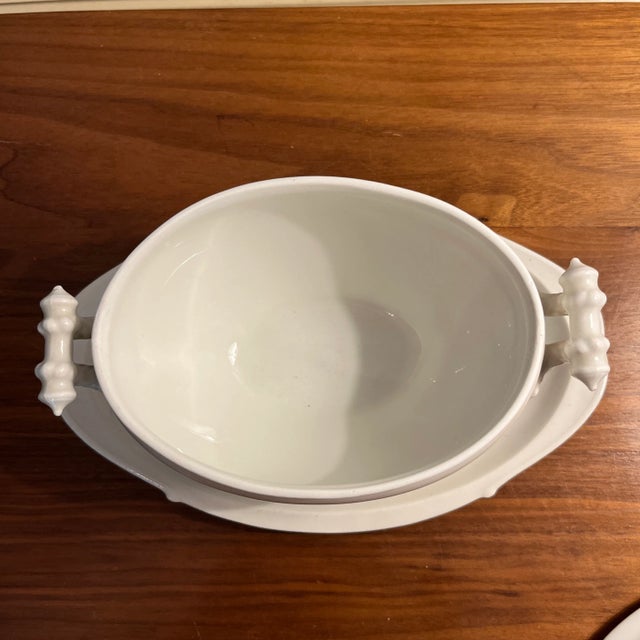 Early 20th Century Vintage Ironstone Tureen For Sale - Image 5 of 9