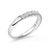 Contemporary 14K White Gold 1/2 Cttw Round Diamond 11 Stone Classic Band - Size 6 For Sale - Image 3 of 6