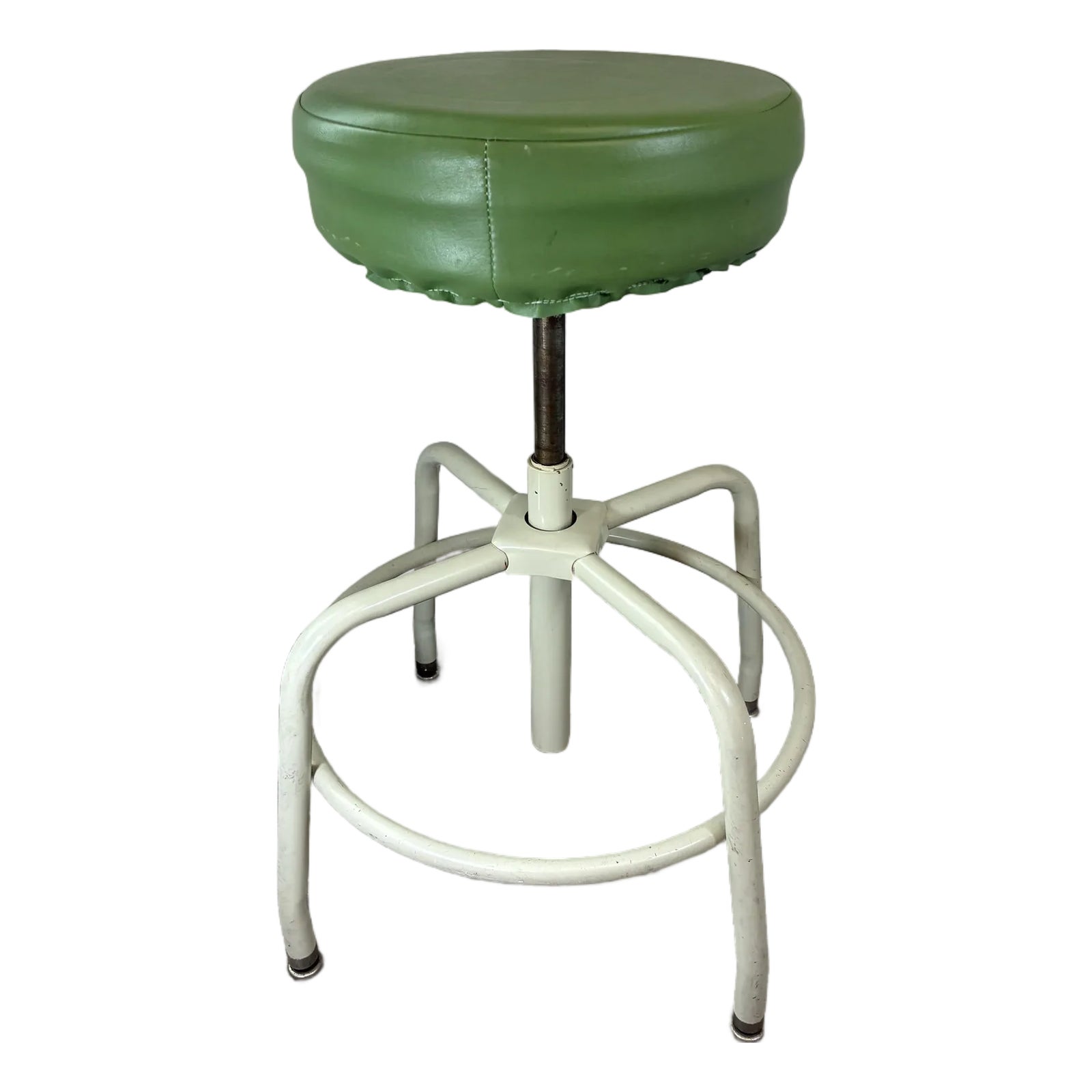 小物 90s VINTAGE STOOL 1990s Vintage Lift-Lok Swivel Metal Industrial Work Stool by
