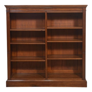 Vintage Mahogany Open Bookcase For Sale