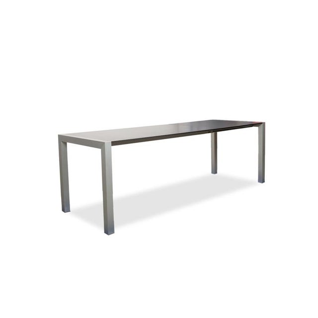 Kristalia Sushi Wooden Dining Table in Anthracite Silver with Manual Extension Function For Sale - Image 4 of 14