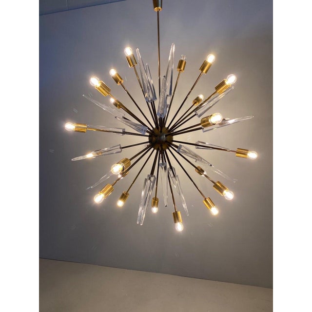 Large Sputnik Chandelier, 1950s For Sale - Image 10 of 12