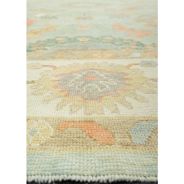 Contemporary Turkish Oushak Rug 9'4" x 12'5" For Sale - Image 3 of 4