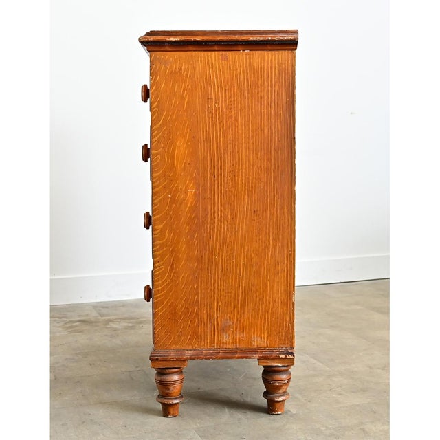 English 19th Century Faux Bois Painted Chest For Sale - Image 12 of 17