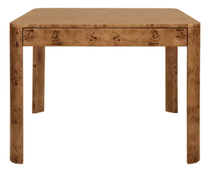 Matthew Izzo Home Jett 40" Square Dark Burlwood Game Table