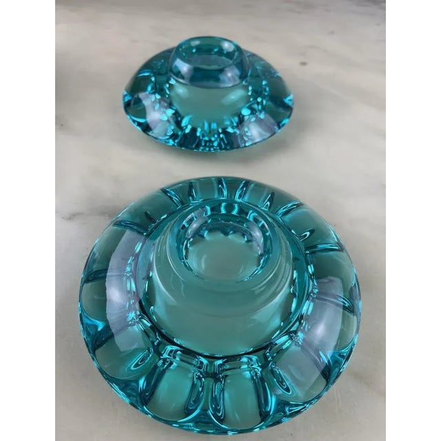 Italian Ashtrays in Murano Glass, 1970, Set of 2 For Sale - Image 5 of 6