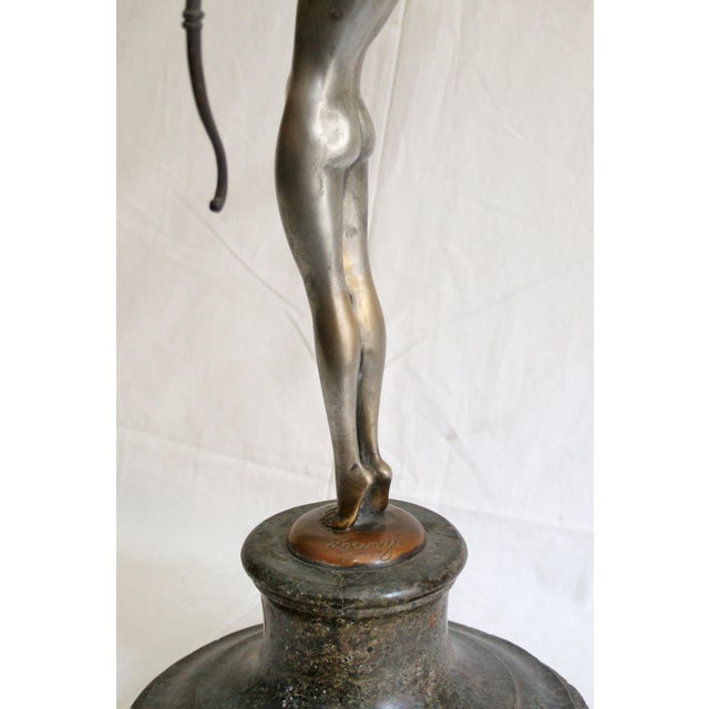 Josef Lorenzl, Female Nude, 1920s, Bronze and Marble For Sale - Image 12 of 14