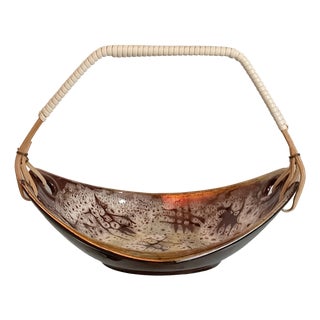 Vintage Ceramic Basket from Carstens, 1950s For Sale