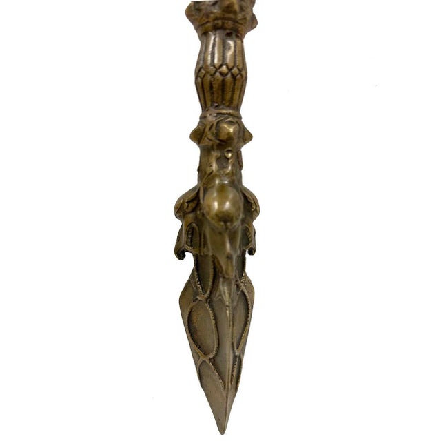 Early 20th Century Tibetan Bronzd Hayagriva Phurba For Sale - Image 14 of 15