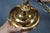 Brass Vintage Brass Milk Glass Schoolhouse Hanging Pendant Swag Light Chandelier For Sale - Image 8 of 12