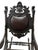 Antique Gothic Revival Carved Wood Rocking Chair Griffin Lion Figural Rocker 54" For Sale - Image 9 of 17