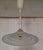 Vintage Height-Adjustable Pendant Lamp with Matte Patterned Glass Shade on Beechwood Mount from H & H, 1980s For Sale - Image 6 of 8