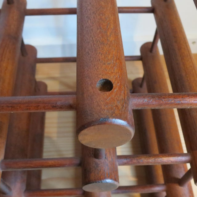 1960s Danish Wine Rack Bottle Holder by Richard Nissen for Nissen Langaa, 1960s For Sale - Image 5 of 10