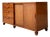 Vintage Tomlinson Wood Credenza With Sliding Seagrass Doors For Sale