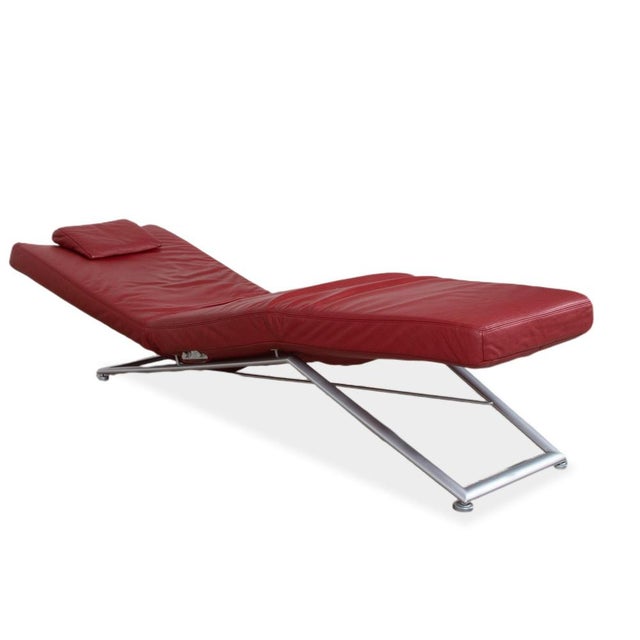 Jeremiah Lounger in Red from Koinor For Sale - Image 6 of 14