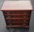 Late 19th Century Antique George III Flame Mahogany 4-Drawer Bachelor Chest of Drawers, Circa 1890 For Sale - Image 5 of 12