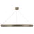 Peter Bristol for Visual Comfort Signature Encircle 48" Ring Chandelier in Natural Brass For Sale