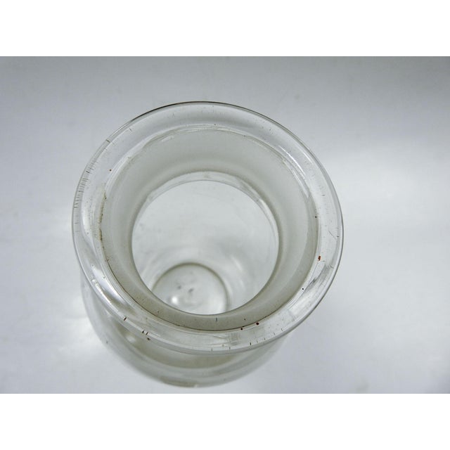Antique Mold Blown Glass Apothecary Jar For Sale - Image 4 of 6
