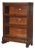 Arts & Crafts Lundstrom Oak 3-Stack Barrister Bookcase With Drawer C1910 For Sale