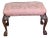 Baker Historic Charleston Chippendale Mahogany Footstool Bench Stool Claw & Ball For Sale