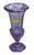 Purple Vintage German Alexandrite Lead Crystal Fluted Trumpet Vase For Sale - Image 8 of 8