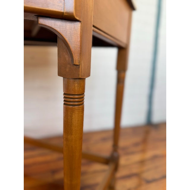 Traditional Vintage Pennsylvania House Corner Desk With Bookcase/Hutch For Sale - Image 3 of 10