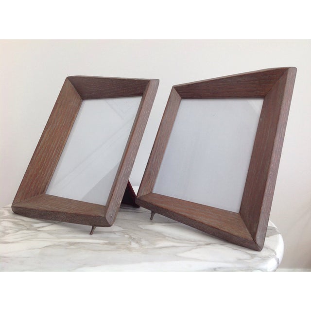 1940's Cerused Oak Modern Picture Frames a Pair Chairish