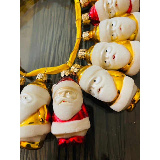 1970s 25 Small Santas Vintage Christmas Ornaments For Sale - Image 5 of 9