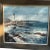 Vintage Framed Oil on Canvas Painting - Portland Head Lighthouse, Maine Rocky Coastline Seascape. Signed by Artist Bakjo....