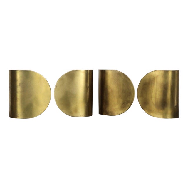Foglio Sconces in Brass by Afra and Tobia Scarpa for Flos, 1967, Set of 2 For Sale